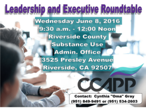 CCAPP Leadership & Executive Roundtable